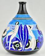 Longwy - Art Deco Primavera 1925 - Vase - Baigneuses,, Antiek en Kunst
