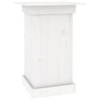 Bloemenstandaard Wit 40x40x60 | Retour deal | -47%, Tuin en Terras, 25 tot 40 cm, Overige materialen, Verzenden, Vierkant