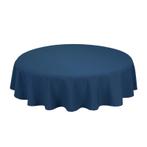 Nappe de Table Ronde Navy Bleu 178cm Ø - Treb SP, Maison & Meubles, Verzenden
