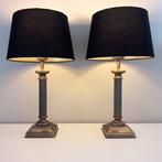 Set Chique Kolom Lampen - Lampe de table (2) - Laiton, Nieuw