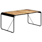 vidaXL Eettafel 180x90x76 cm massief ruw mangohout, Verzenden, Nieuw