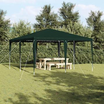 vidaXL Feesttent Groen 4x4 m PE, Verzenden