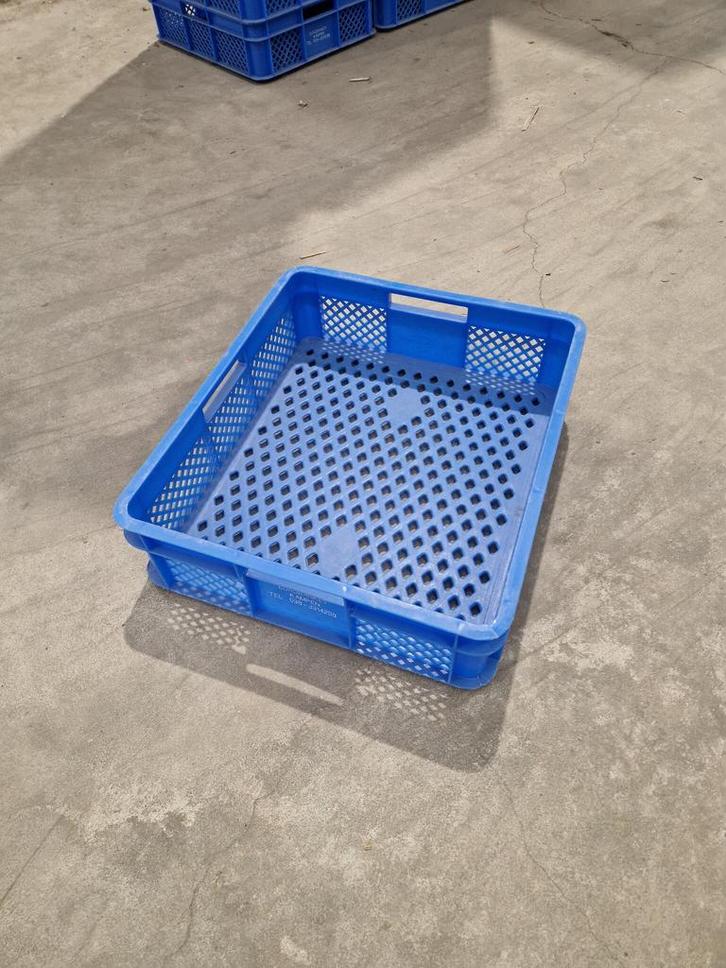 Stapelbak 40x35x11 Geperforeerd HDPE gebruikt, Doe-het-zelf en Bouw, Kratten en Dozen, Ophalen of Verzenden