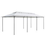 vidaXL Prieel 180g/m² 600x298x270 cm wit, Tuin en Terras, Verzenden, Nieuw