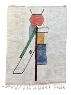 Moroccan Boujad Rug – Handmade Berber Wool Carpet – Abstract