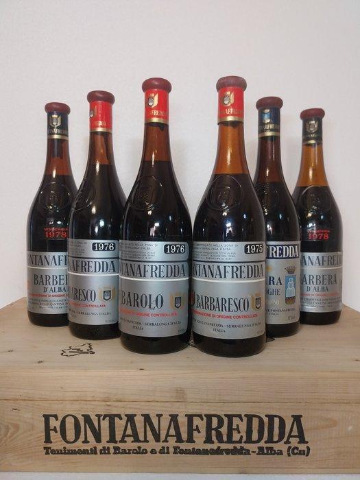 1975 Barolo, 1975, 1976 Barbaresco & 1978 x2, 1980, Verzamelen, Wijnen