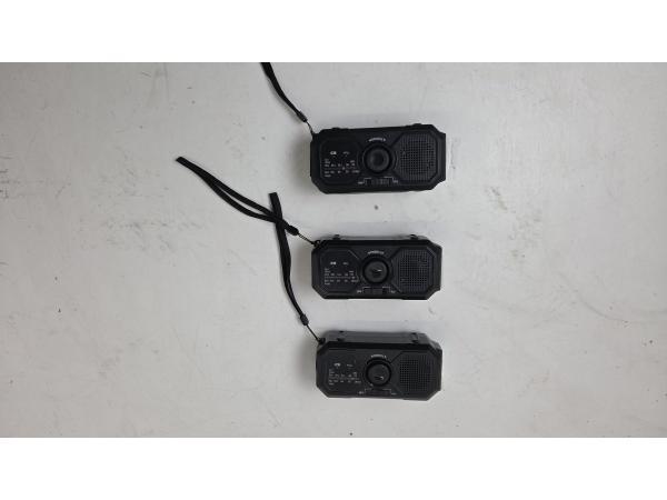 Veiling - 3x Oplaadbare Nood Radio 3 in 1 met lampen, TV, Hi-fi & Vidéo, Radios