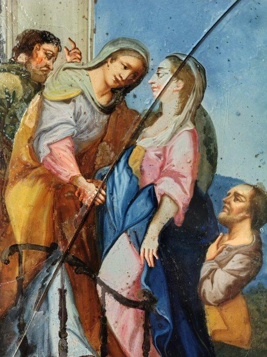 Franse school (XVIII) - Visitazione al tempio, Antiek en Kunst, Kunst | Schilderijen | Klassiek