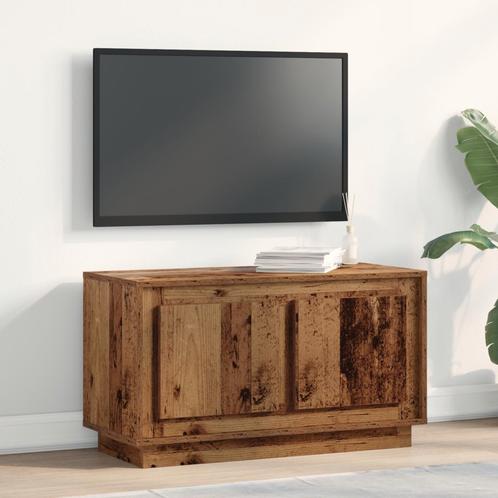 vidaXL TV-kast Oud Hout 80x35x45 cm Gelaagd Hout, Huis en Inrichting, Kasten |Televisiemeubels, Nieuw, Verzenden