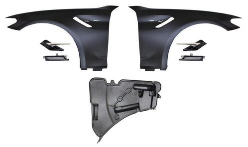 EVO Look Zijschermen Chroom Inzet BMW 5 Serie G30 G31 B6346, Auto-onderdelen, Carrosserie, Nieuw, BMW, Voor, Links, Rechts, Spatbord