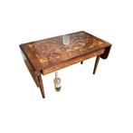 Bijzettafel - Mahonie - Nederlandse marqueterie, Antiek en Kunst