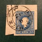 Oostenrijk 1858 - Krantstempel: blauw KK-stempel met ruime