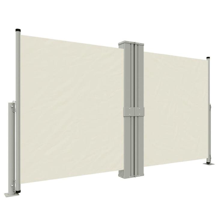 Windscherm 140x1200cm Creme | Retour Deal 51% Korting, Tuin en Terras, Tuinsets en Loungesets, Nieuw, Aluminium, Verzenden