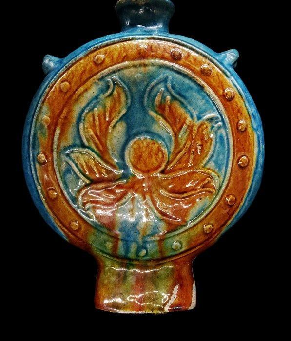 Oud-Chinees Vaas moonflask van Fahua-keramiek met, Antiek en Kunst, Antiek | Overige Antiek