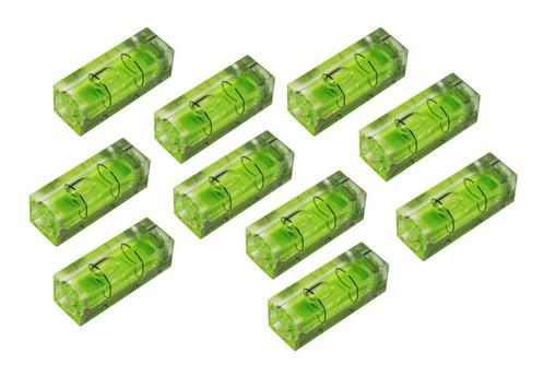 Set van 10 libellen voor waterpas, 10x10x29 mm, groen, Bricolage & Construction, Outillage | Autres Machines, Envoi
