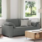 vidaXL Love Seat in Donkergrijs, 140 cm, Stoffen, Huis en Inrichting, Verzenden, Nieuw
