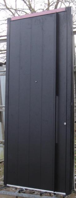 aluminium voordeur , deur , buitendeur 110 x 259 zwart 9005, Doe-het-zelf en Bouw, Deuren en Vliegenramen, Nieuw, Metaal, Buitendeur