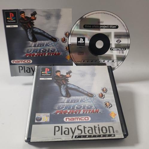 Time Crisis Project Titan Platinum Playstation 1, Games en Spelcomputers, Games | Sony PlayStation 1, Zo goed als nieuw, Ophalen of Verzenden