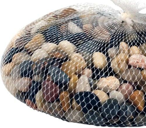 Kiezelsteentjes Net Bruintinten 1 kg, Hobby en Vrije tijd, Knutselen, Nieuw