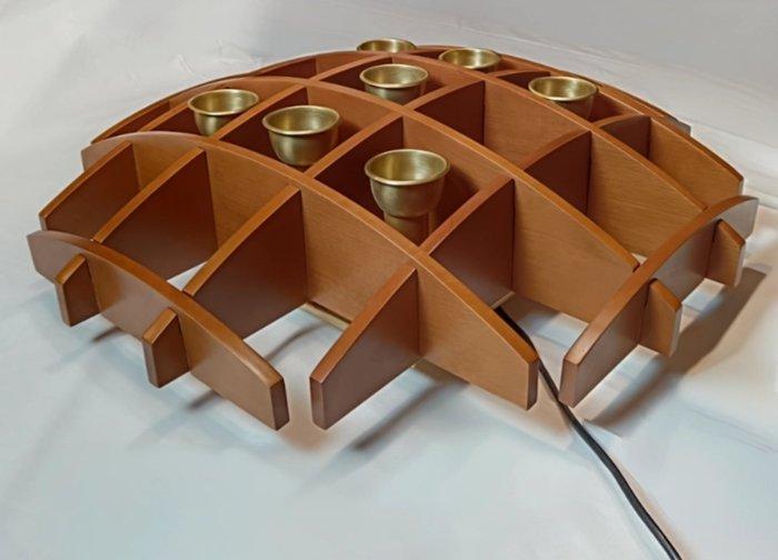 Esperia (Poggibonsi) - Angelo Brotto - Lamp - Hout, Messing, Antiek en Kunst, Antiek | Verlichting