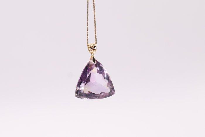 Zonder Minimumprijs - Hanger - 18 karaat Geel goud, Ametrien, Handtassen en Accessoires, Antieke sieraden