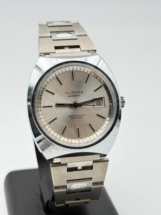 flipper - automatic vintage steel NOS diver - Zonder, Handtassen en Accessoires, Horloges | Heren
