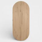 Tafelblad Plat Ovaal Eikenhout 200x100, Huis en Inrichting, Nieuw