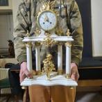 Pendule portique Empire Bronze, Marbre, Verre - 1850-1900 -, Antiek en Kunst