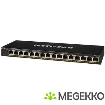 Netgear GS316P unmanaged switch (PoE), Verzenden