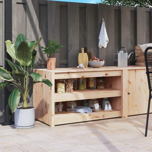 vidaXL Keukenkast voor buiten 106x55x64 cm massief, Huis en Inrichting, Kasten | Overige, Nieuw, Verzenden