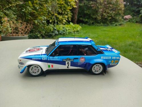 Kyosho 1:18 - Modelauto - Fiat 131 Abarth uit 1981 - Rally, Hobby en Vrije tijd, Modelauto's | 1:5 tot 1:12