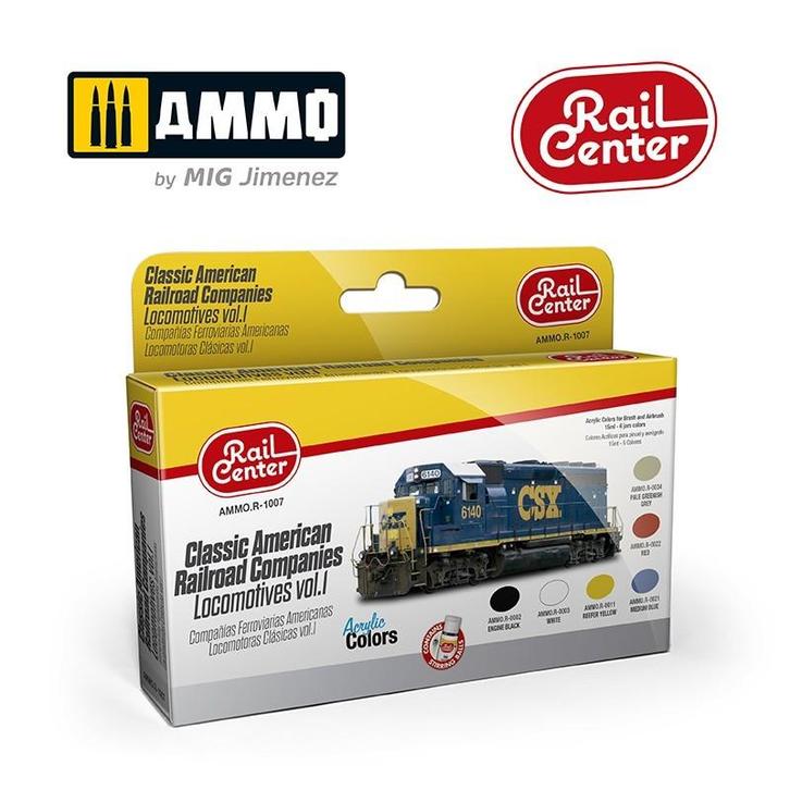 Ammo-Mig Railcenter R.1007 verfset Classic American Railroad, Hobby en Vrije tijd, Modeltreinen | H0, Gelijkstroom, Overige typen