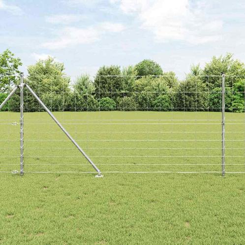 vidaXL Veldhek 1,2 x 25 m Gegalvaniseerd Staal, Tuin en Terras, Tuinhekken en Hekwerk, Nieuw, Verzenden
