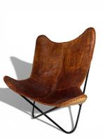 Fauteuil - chaise papillon - Cuir, Métal - Chaise papillon