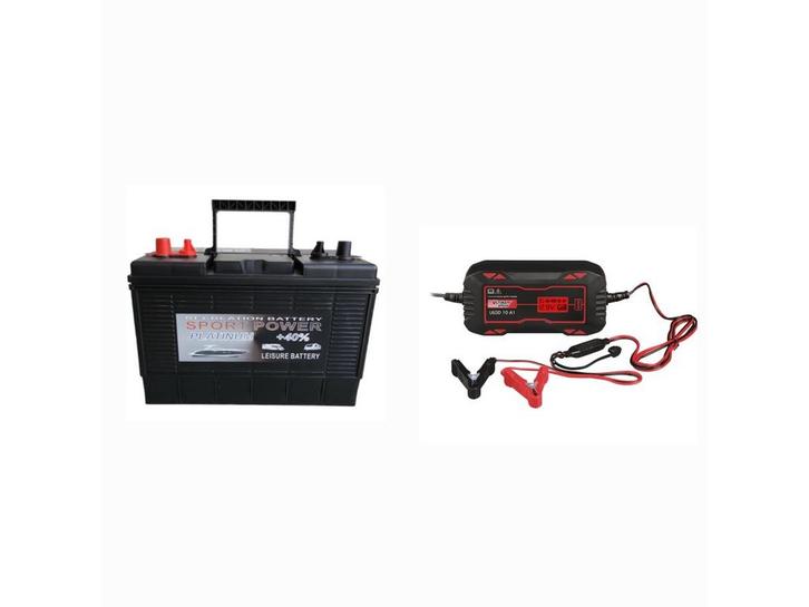 Combi Platinum dc31 110ah + 10Ah Lader, Auto-onderdelen, Accu's en Toebehoren, Nieuw