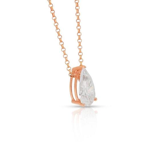 Collier avec pendentif - 18 carats Or rose - 4.01ct. tw., Handtassen en Accessoires, Antieke sieraden
