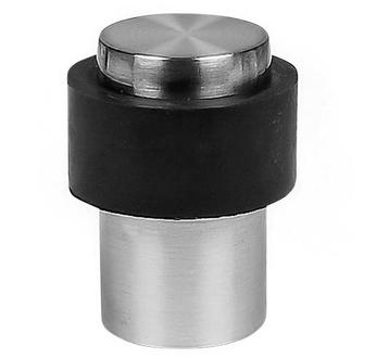 Metalen deurstopper met rubberen ring, zilver (3 cm diamete beschikbaar voor biedingen