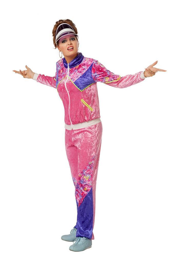 Trainingspak Jaren 80 Fluweel Dames, Kleding | Dames, Carnavalskleding en Feestkleding, Nieuw, Verzenden