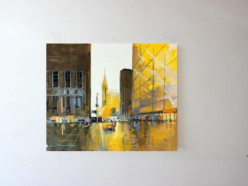 Adam Wajerczyk (1975) - Street lights, Antiek en Kunst, Kunst | Schilderijen | Modern