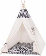 Zebra Print Speeltent met Grenenhout - Complete Set Inclu..., Kinderen en Baby's, Ophalen of Verzenden, Nieuw