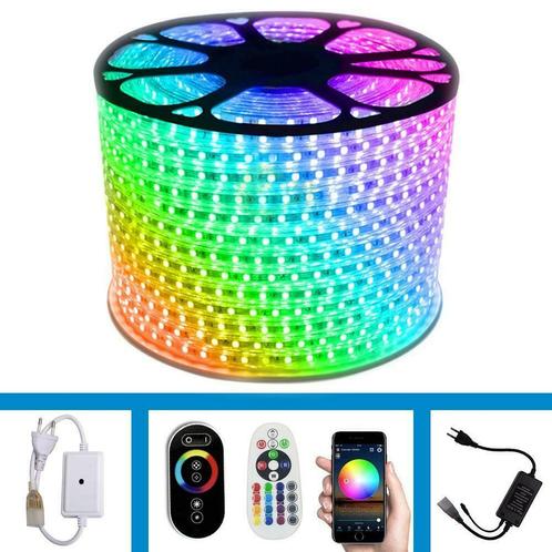 LED Strip 220V - 40 Meter in één rol(1x 40meter) - RGB - me, Huis en Inrichting, Lampen | Overige, Ophalen of Verzenden