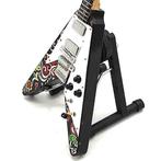 Miniatuur Gibson Flying V  gitaar met gratis standaard, Verzenden, Nieuw, Beeldje, Replica of Model