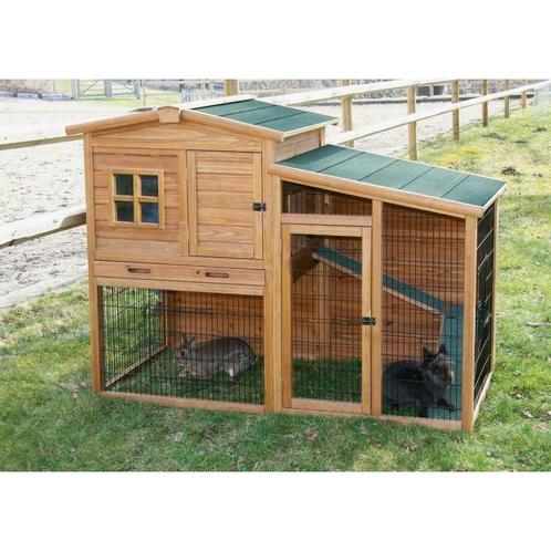 Kleinveehok FORTUNA  konijnenhok incl. buitenren, Animaux & Accessoires, Rongeurs & Lapins | Cages & Clapiers