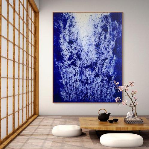 Christopher Shaw - Eternal Blue No 12 - XXL, Antiek en Kunst, Kunst | Schilderijen | Modern