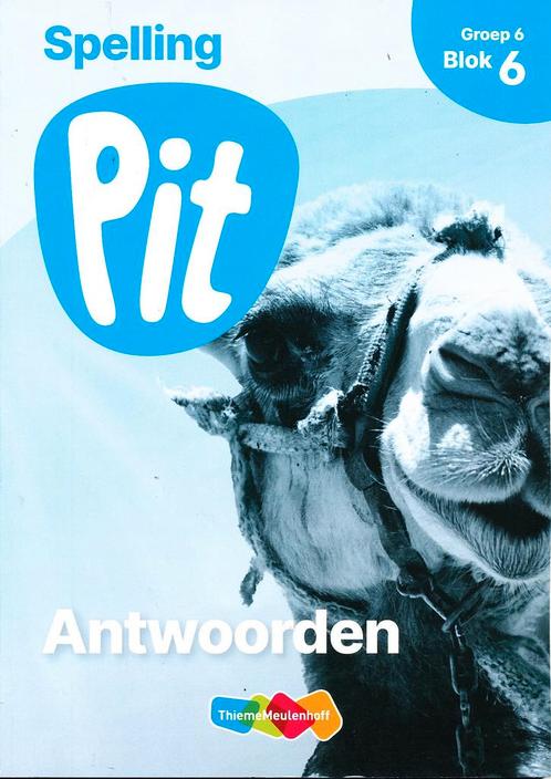 Pit Antwoorden Spelling blok 6 groep 6, Livres, Livres scolaires, Envoi