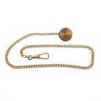 Vintage gouden horlogeketting; Chatelaine (voor aan een z..., Handtassen en Accessoires, Ophalen of Verzenden, Goud