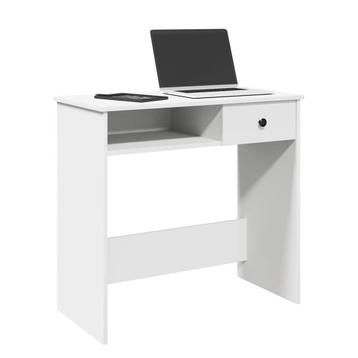 vidaXL Bureau 80x40x75 cm bewerkt hout wit, Verzenden