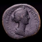 Empire romain. Faustina II (Augusta, AD 147-175). Sestertius