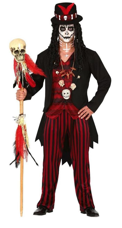 Voodoo Halloween Kostuum Heren, Hobby & Loisirs créatifs, Articles de fête, Envoi