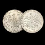 Duitsland, Bondsrepubliek 10 Deutsche Mark 2x 1972 / Olympic, Postzegels en Munten